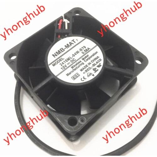 NMB-MAT 2410ML-04W-B79 EQ1 DC 12V 0.58A 3-Wire 60x60x25mm Server Cooling Fan