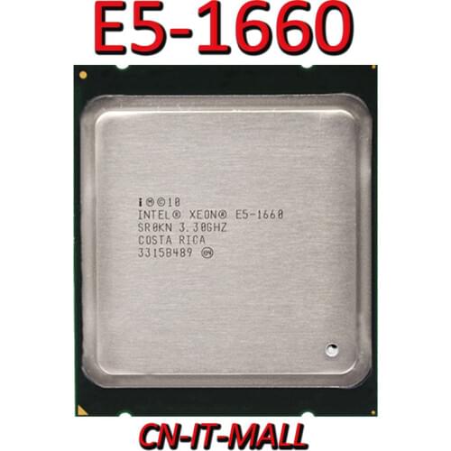Intel Xeon E5-1660 CPU 3.3GHz 15M 6 Core 12 Threads LGA2011 Processor