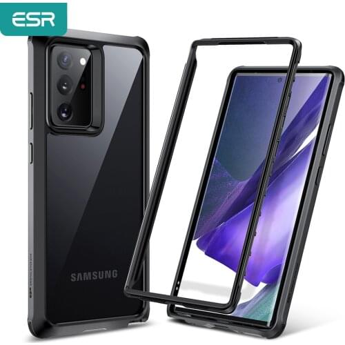 ESR for Note 20 Ultra Case Clear for Samsung Note 20 Ultra Bumper Cover Hard Frame Clear Back Case Protective for Note 20 Ultra