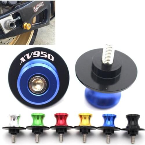 Swingarm Sliders Spools Screws Stand Slider Motorcycle For Yamaha XV 950 XV950