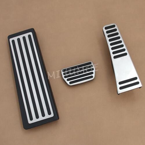 Steel Foot Rest Dead Brake Gas Pedal Pad Cover Set For Volvo S60 V60 S90 V90