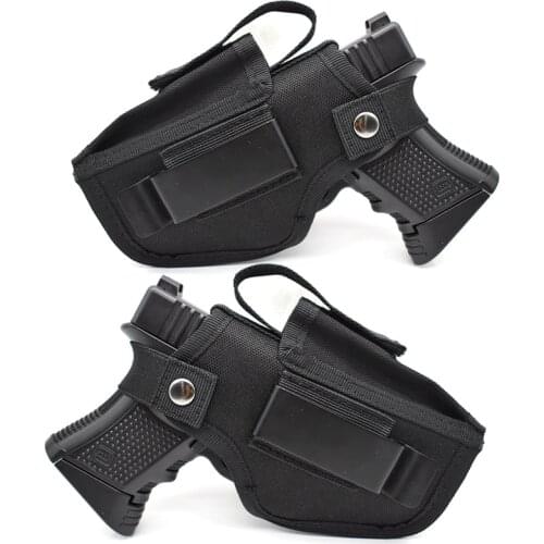 Tactical Right&Left Hand Gun Holster Concealed Carry Holster IWB OWB Holster Magazine Pouch Interchangeable Metal Clip