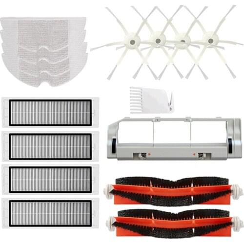 16Pcs Side Brush Roll Brush Mop Colth HEPA Filter for Xiaomi Roborock 1S Robot S50 S51 S55 S5 S6 Vacuum Cleaners Parts