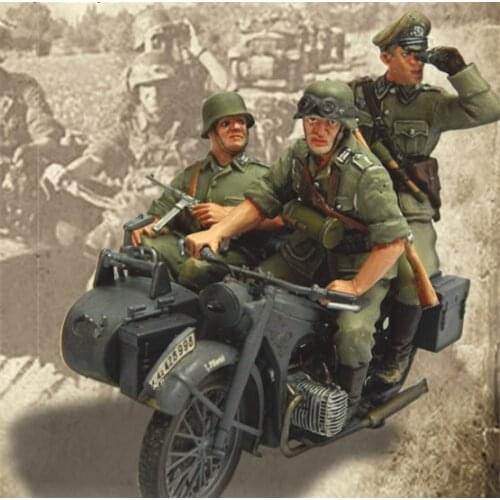 1/35 Resin Figure Model Kit Unassambled Unpainted 00683(NO CAR)