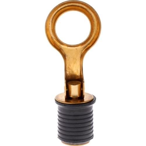 2 Pieces Turn-Tite/Snap-Tite Boat Bailer Baitwell Hull Drain Plugs (1-Inch, Brass)