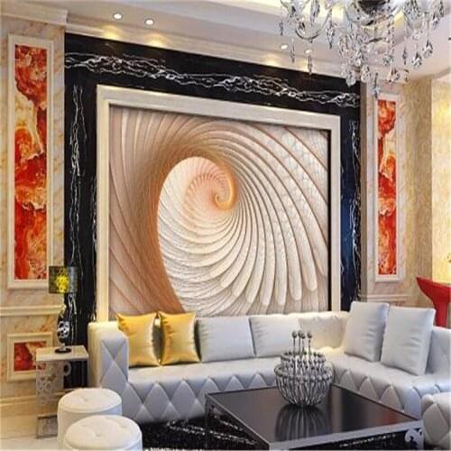 Wallpaper Modern Minimalist 3d Geometric Art Spiral Texture Mural HD Digital Print Beautiful Wallpaper