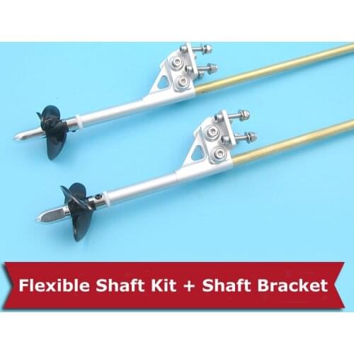 4mm Shaft Support Frame Length 70mm+4mm Flexible Shaft Kit Brushless Electric Shaft Bracket for RC Boat Model Accessories