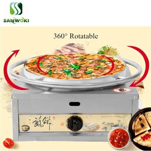 40cm diameter Gas Automatic crepe machine commercial Crepe maker machine Crepe baking pan cake machine Omelette machine