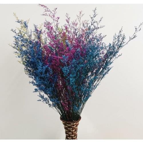 60CM/Bouquet Natural Fresh Valentine Grass Dried Flowers Real Plant Lover Forever Home Decor DIY Eternal Floral Preserved