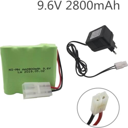 9.6V 2800mAh Remote Control toy security facilities AA battery Ni-MH battery group With Charger Sets Ket-2p /Tamiya Connectors