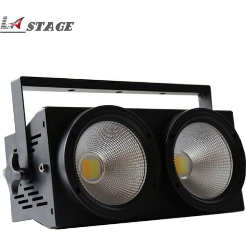 Free Shipping 2x100W COB DMX Blinder Surface Audio Studio Pro Lighting Stage Disco DJ Light