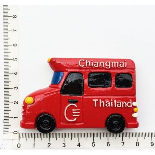 Chiang Mai,Thailand)FridgeMagnet,Creative Travel Commemorate Crafts 3D Ornaments Magnetism Resin Material Refrigerator Stickers