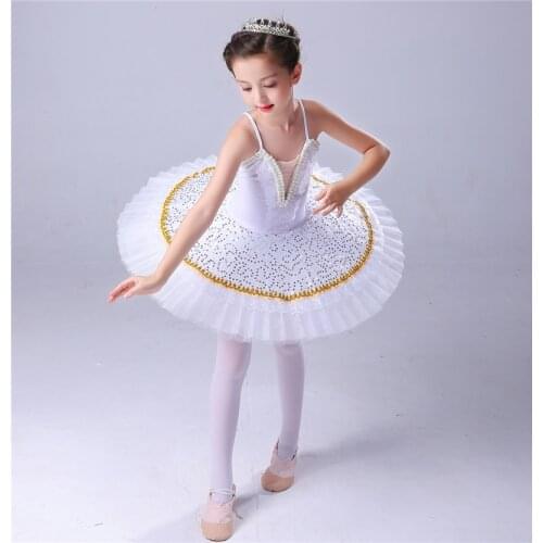 Ballet tutu child White Swan Lake Professional Ballet Tutu Dancewear Girls Dance Costume Performance Ballet Dress For Children