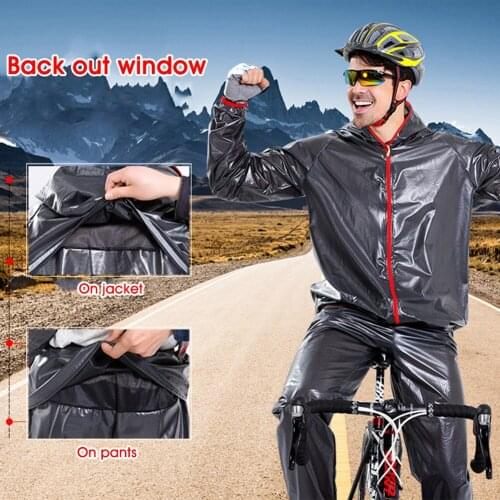 Rain Suit for Men Women Breathable Waterproof Rain Jacket and Pants with Reflective Vip Dropshipping Support CSV