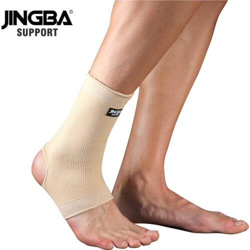 JINGBA SUPPORT 1 PCS Outdoor Sports Protective Ankle joint Black Nylon Compression Ankle Brace Support Protector Dropshipping