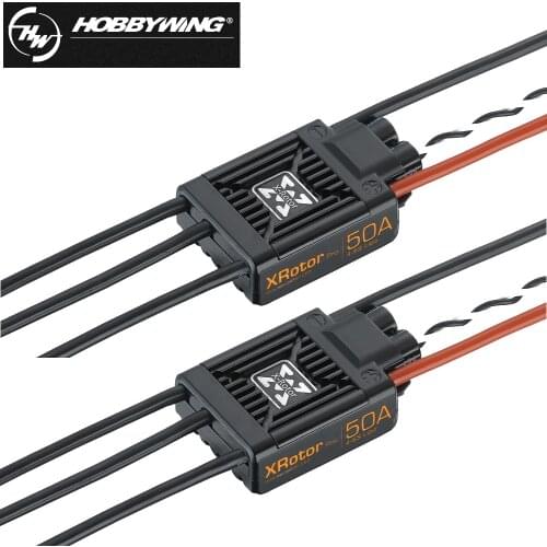 2Pcs/lot Hobbywing XRotor Pro 50A 4-6S Brushless ESC Speed Controller DEO Technology For RC PFV Drone Multirotors Quadcopter Toy