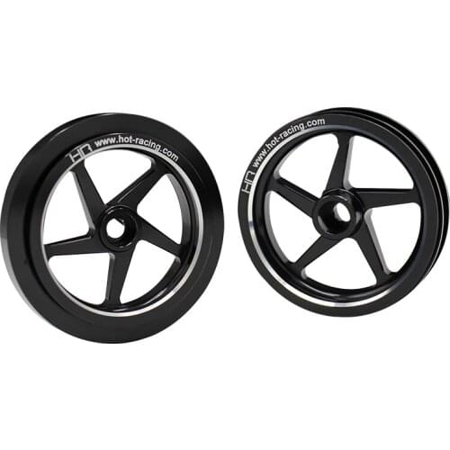 HR 5-Spoke Aluminum Wheel Hub Set for Kyosho 1/8 Hanging on Racer Motorcycle NSR500