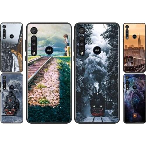 Train Railway Track For Motorola G9 G8 G Stylus Power One Fusion Hyper Edge E7 E6 5G Plus Play Lite Phone Case