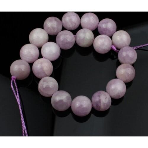 Round Natural Purple Spodumene Kunzite Stone Beads Loose Beads For Jewelry Making DIY Bracelet Necklace 8 10 12mm 7.5 inches New