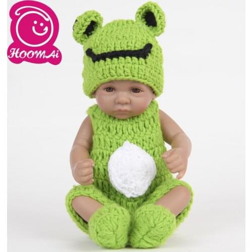 Wholesale Bebe Reborn Doll 10" 25CM High Quality Cute Mini Full Silicone Newborn Baby Toy Lifelike Doll Children Birthday Gifts