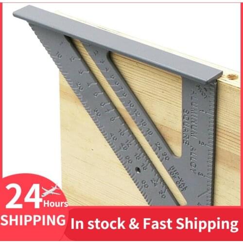 Triangle Rule 90 Degree Thickening Angle Rule Aluminum Alloy Carpenter Measurement Square Ruler Layout Tool Measurement Tool