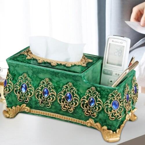 Tissue box fashion lace paper pumping box remote control storage box home tissue box