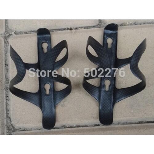 New Carbon Matt MTB Mountain Road Cyclocross TT Bike water Bottle cage bicycle Holder for all Cycling - 2 Pcs ( CG004 )