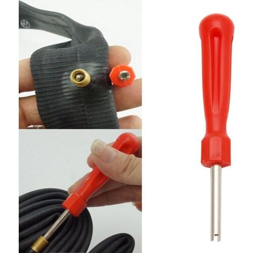 Bike Bicycle MTB Schrader Valve Gas Nozzle Removal Screwdriver Tire Repair Tool 77HC