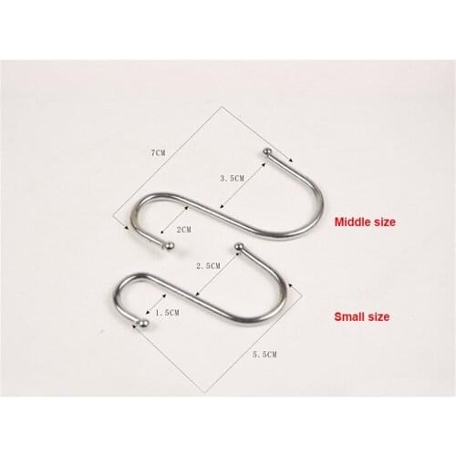 Stainless steel size Universal Multifunctional S hook close umbrella holder shelf stainless steel hanger