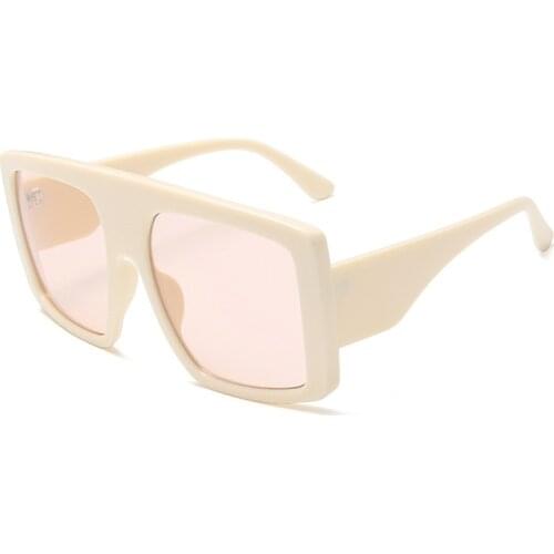 Street style retro sunglasses ins widening oversized fashion trendy big frame sunglasses women