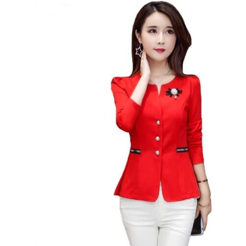 Large Size Suit Women Blazers New 2021 Suits Women Blazer Spring Autumn Coat Woman Jacket Short Slim Coats Female Jackets Black
