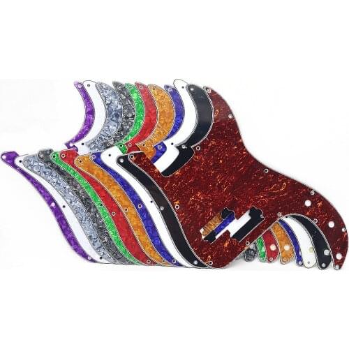 1pcs Guitar 3 Ply Pickguard PVC Electric Guitar Pickguard Scratch Plate For Precision Bass PB Bass Guitar Part 9/11/12/13 Holes