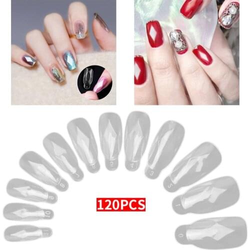 120pcsNail Form Mold Diamond Shape Nail Tips Manicure Home Use Tools Quick Building Artificial Model Dual Drop Shipping