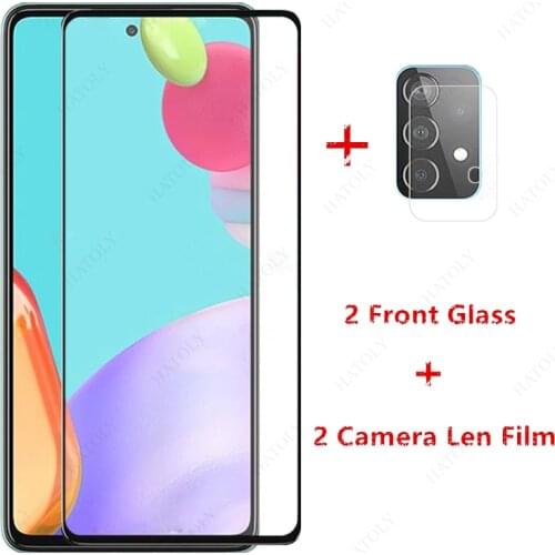 2PCS For Samsung Galaxy A52 Glass For Samsung Galaxy A52 A71 A51 A41 A31 A21s A11 M51 M31s Tempered Glass Screen Protector Film