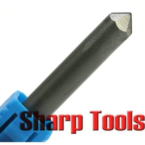 3pcs 6x0.4mm 90 Degree 6 Edge PCD Stone Engraving Tools for Lettering 3D Relief Granite CNC Router Bits Diamond Milling Cutters