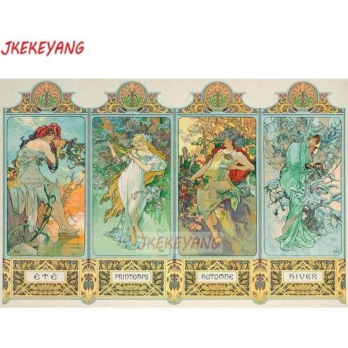 5D DIY square/round Diamond painting Four seasons beauty Cross Stitch Diamond Embroidery Pattern Rhinestone J2672