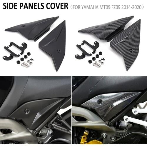 MT-09 FZ-09 Motorcycle Side Panels Covers Fairing Cowl Plate Protector Guard Cover Carbon For Yamaha MT09 MT 09 FZ09 2014 - 2020