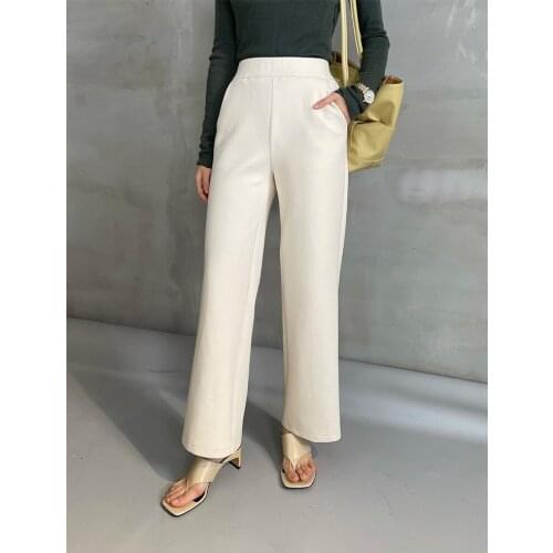 Oeuvrey Women High Waisted Long Leg Pants for Women Summer Business Casual Crop Dress Pants Stretch Pull On Capris