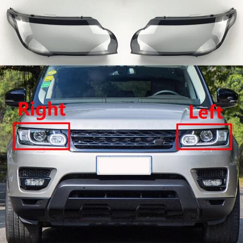 For LAND ROVER RANGE ROVER SPORT 2014-2017 Light Caps Front Headlight Cover Glass Lens Shell Car Front Headlight Cover