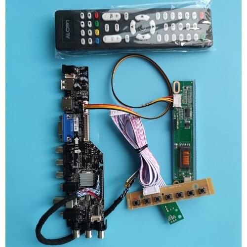 For LP154W01/LTN154X3-L03 1280X800 lamps Board DVB-T2 HDMI panel1driver 30pin TV VGA USB AV RF Controller DVB-T DVB-CLCD