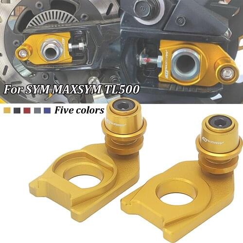 For SYM MAXSYM TL 500 TL500 2020 New Motorcycle Chain Adjustment Block Frame Swingarm Spools Sliders