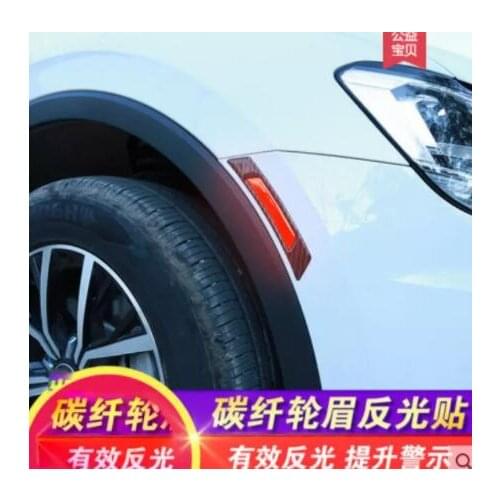 For Volkswagen New Tiguan L Magotan Golf 7CC Passat LaVida body door wheel eyebrow anti-collision reflective decorative stickers