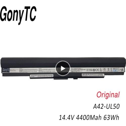 GONYTC A42-UL50 14.4v 8 CELL Laptop Battery For Asus U30 U35 U45 UL30 UL30A UL50 UL80 UL80A A42-UL50 A42-UL80 A41-UL50