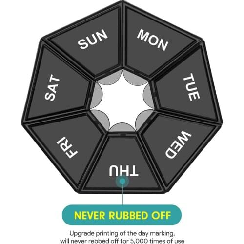 2PCS/Set 7 Days Pill Container Pill Box Splitter Pill Organizer Medicine Box Travel Dispenser Pillbox Health Care Tool Dropship