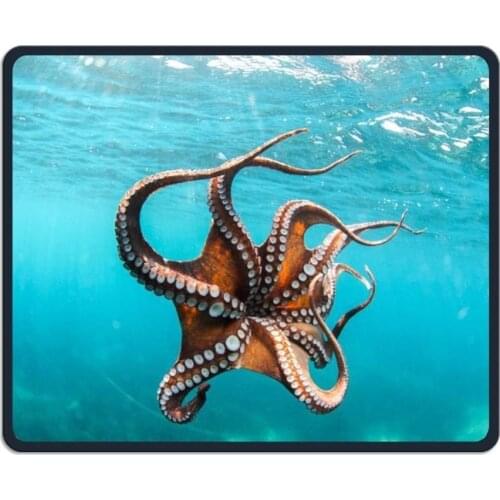 Mouse Pad Ocean Octopus Fish Office Rectangle Non-Slip Rubber Mousepad Fun Gaming Mouse Mat
