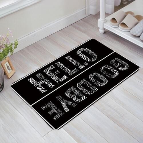 Hello Goodbye Mat Bedroom Entrance Doormat Home Floor Decoration Living Room Carpet Bathroom Non-Slip Rug