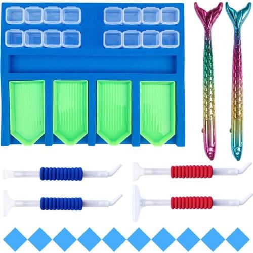 Beading Storage Tray Point Drill Pen Storage Box Diamond Painting Kit DIY Craft Beading Storage Tray Point Drill Pen Painting