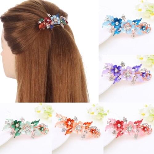 Women Flower Metal Hairclips Women Hair Clip Hairpin Girls Hairpins Barrette Hairgrip Bobby Pin Hair Accessories Hair Claws
