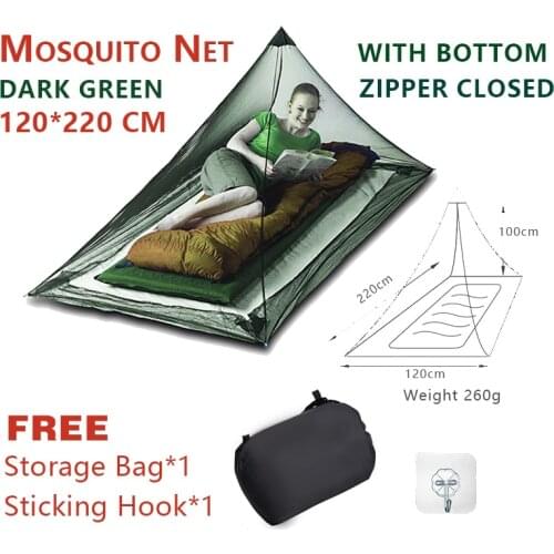 Mosquito Net Pyramide for 2/1 person Bed Tent Nylon Head Lightweight Foldable Portable Outdoor Gear Camping Fishing Accessories
