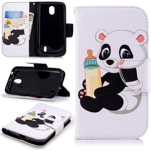 Wholesale Arrival Flip Colored Drawing PU Leather Cases with Kickstand for Nokia 1 Mobile Phone Cases with Wallet Card Holders